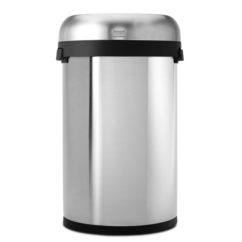 Simple Human - kosz na śmieci 60 l Bullet Open półokrągły stal