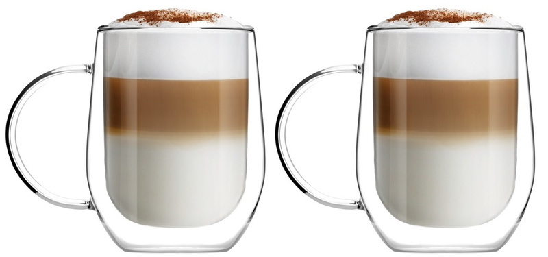 Vialli Design - Komplet 2 szklanek z podwójną ścianką Amo 300 ml