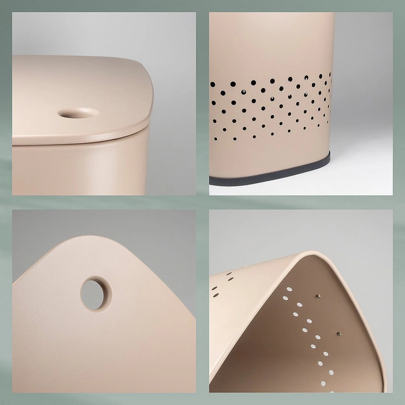 Kela - Kosz na pranie z siedziskiem 60l.beżowyMalaga