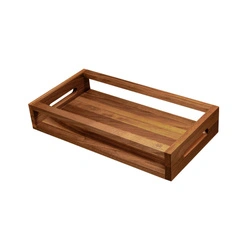 Artelegno - VASD Dwustronna taca z drewna orzechowego - 43 x 21 cm