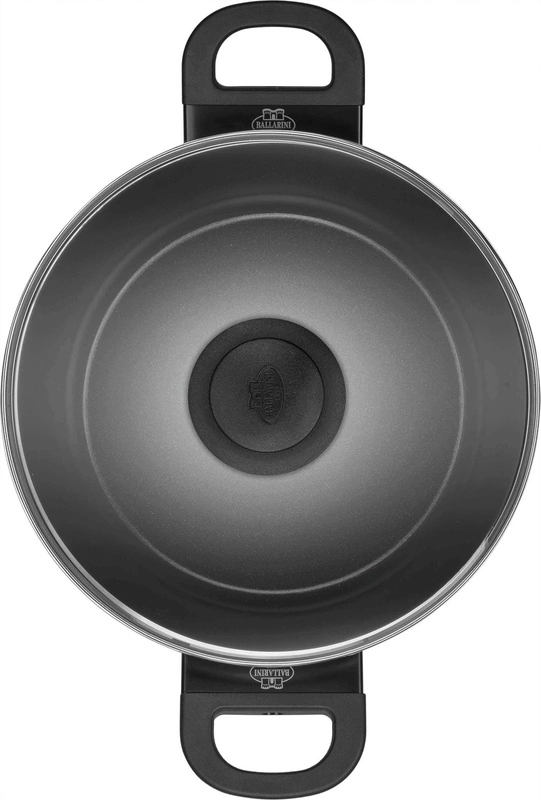 Ballarini - Garnek indukcyjny z pokrywką Caprera - 24 cm, Niebieski