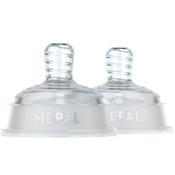 Mepal - Smoczek do karmienia niemowląt ze średnim przepływem 2 szt. Mio