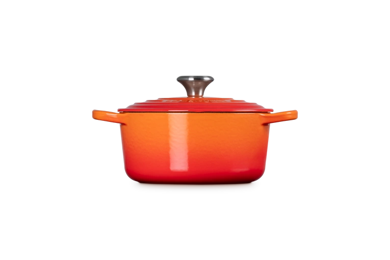 Le Creuset - brytfanna żeliwna emaliowana Signature okrągła 18 cm 1,8 l płomienna