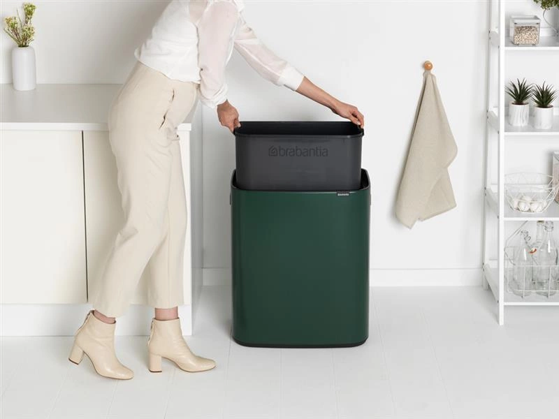 Brabantia - Kosz na śmieci Touch Bin BO 60L zielony Pine Green