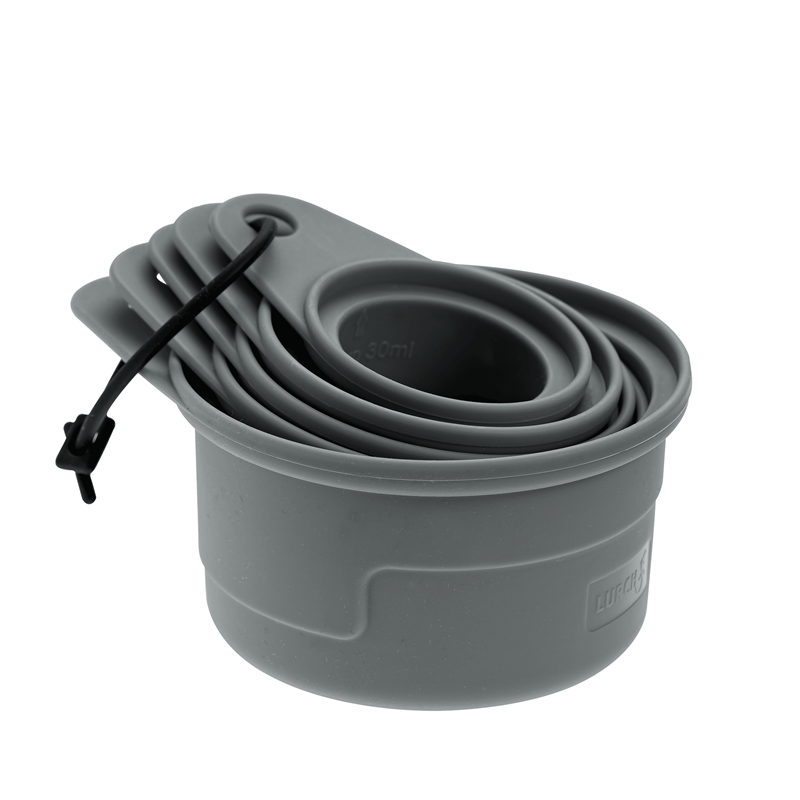 Lurch - zestaw miarek silikonowych, 5 szt., szare FlexiForm