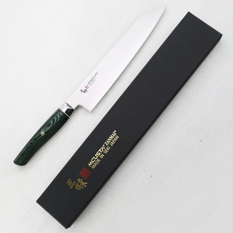 Mcusta Zanmai - Green Revolution SPG2 Nóż Kiritsuke Gyuto 23cm