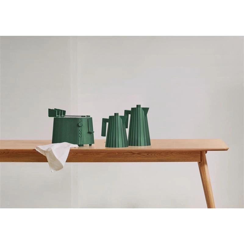 Alessi - czajnik elektryczny zielony Plisse 1,7 l