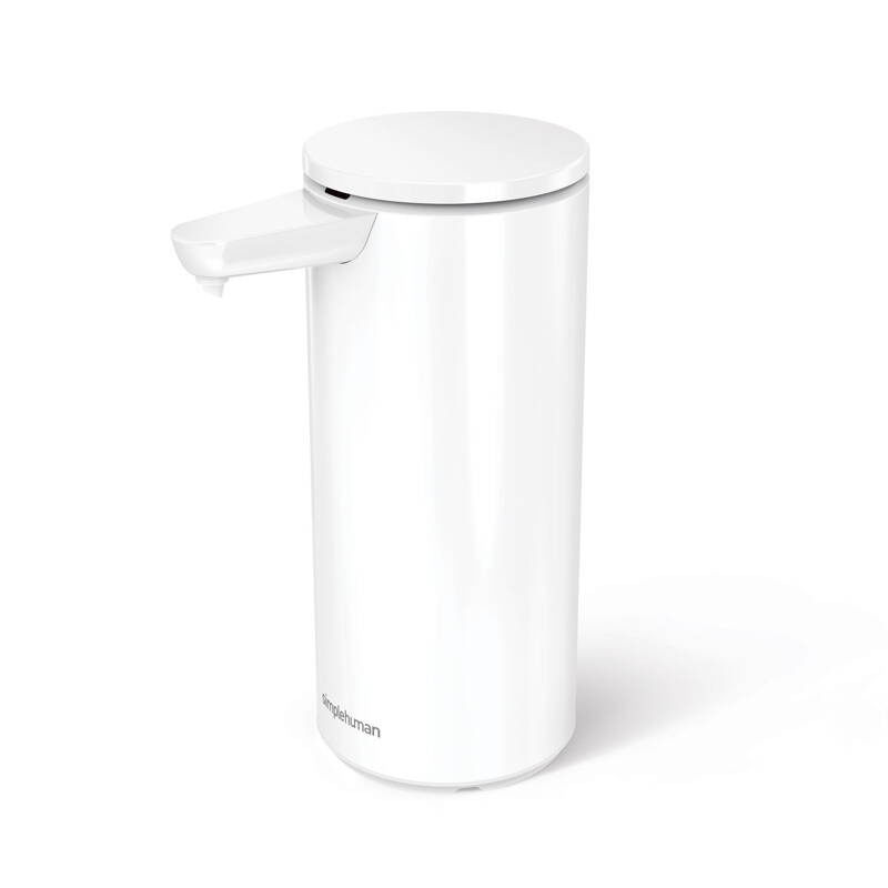 Simplehuman - Dozownik do mydła bezdotykowy, 414 ml, biały