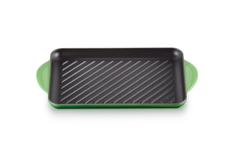 Le Creuset - patelnia żeliwna grillowa z dwoma uchwytami 32 cm Bamboo