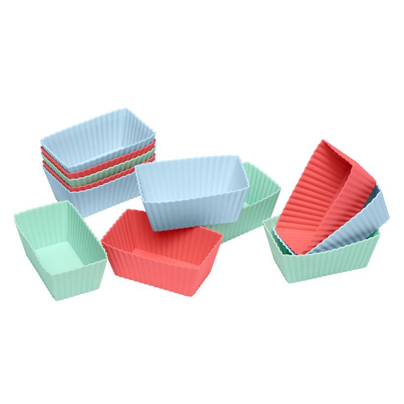 Lurch - 12 foremek na brownie, 8x4,5x3 cm, miks pastelowych kolorów Flexiform