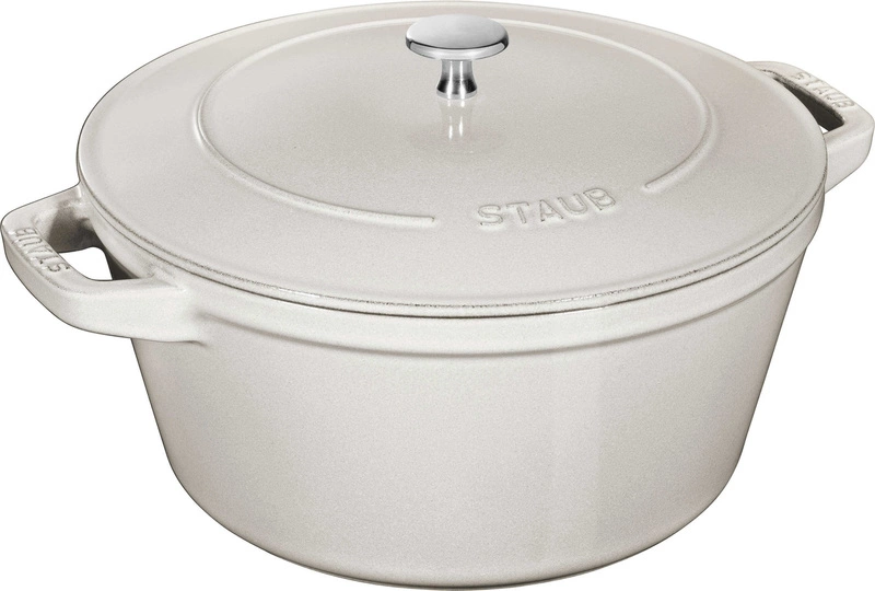 Staub - zestaw 3 naczyń żeliwnych+ pokrywka 24 cm truflowy