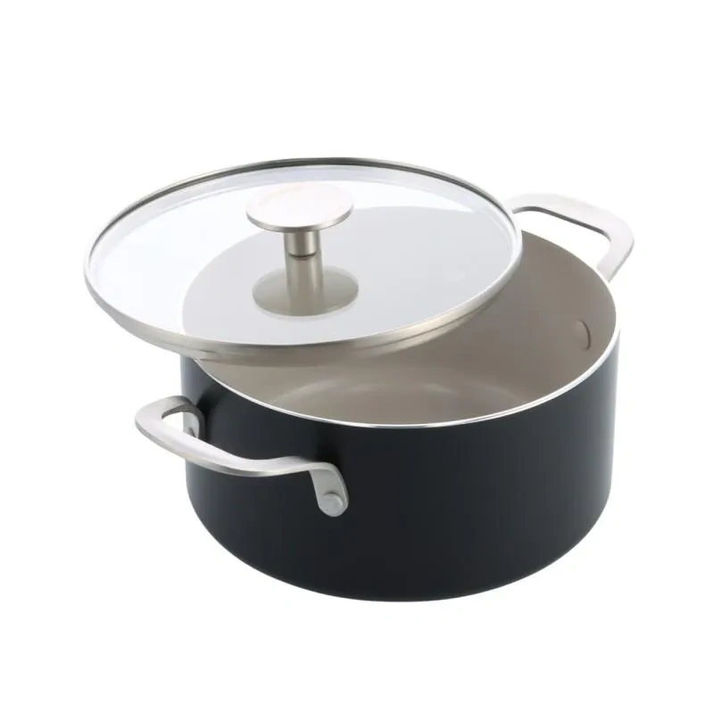 KitchenAid - Garnek 20 cm 3,11l z pokrywką czarny