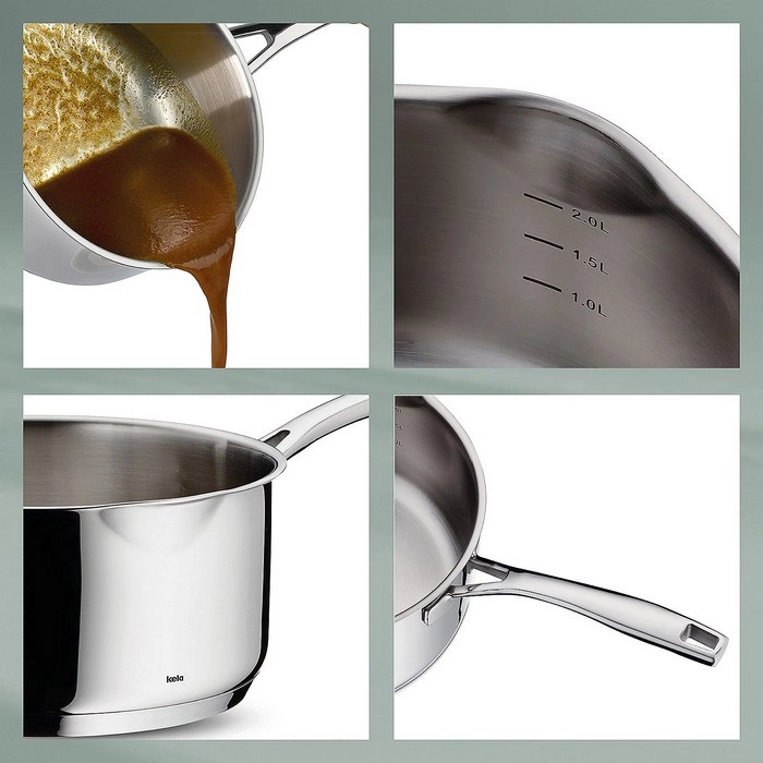 Kela - Rondelek 0,8 l stalowy Flavoria