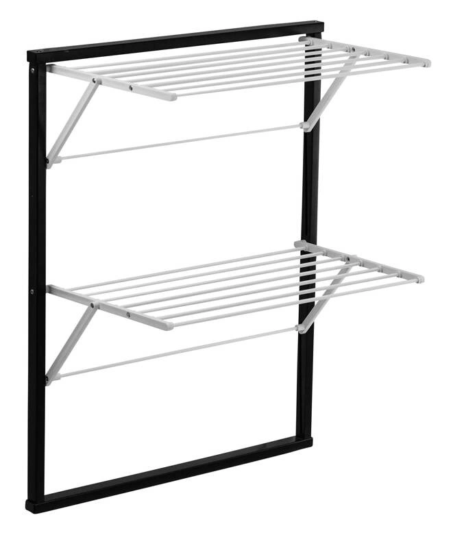 ARREDAMENTI - KLAUS Suszarka na pranie na kaloryfer - 89 x 68 cm, Czarny