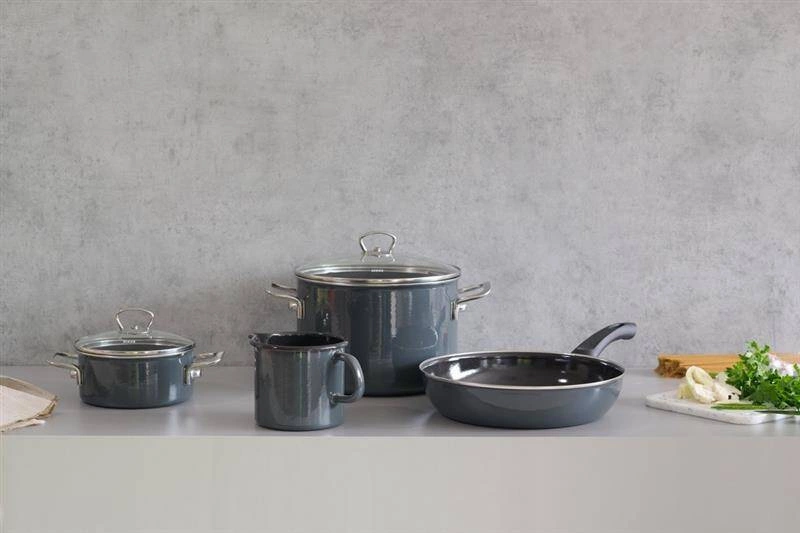 Riess - Zestaw garnków 5cz. Dark Grey