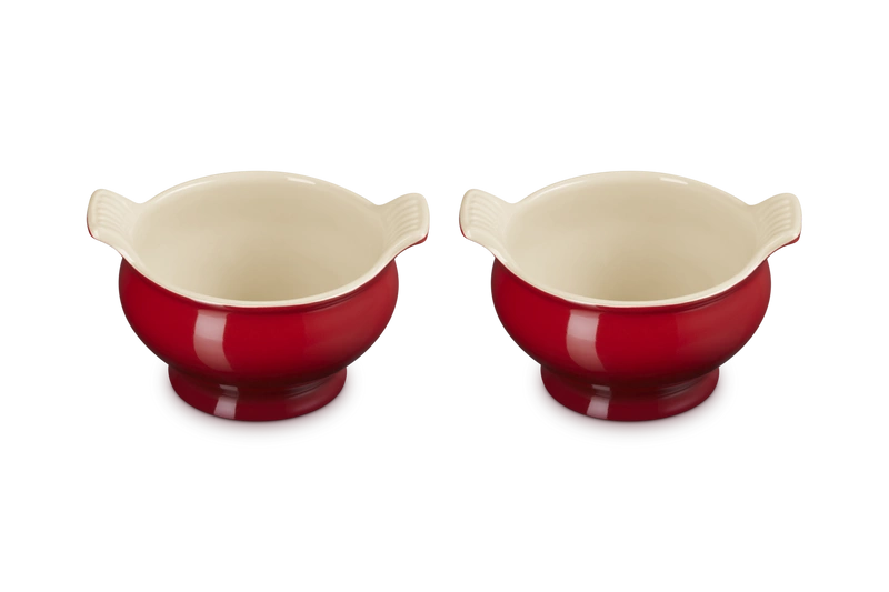 Le Creuset - Zestaw 2 Bulionówek 600ml Wiśniowy