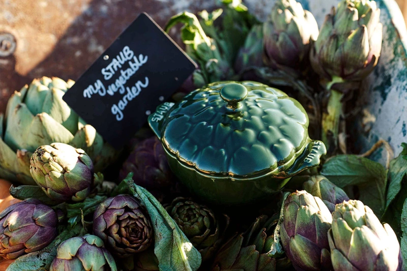 Staub - garnek żeliwny okrągły karczoch 3 l, zielony