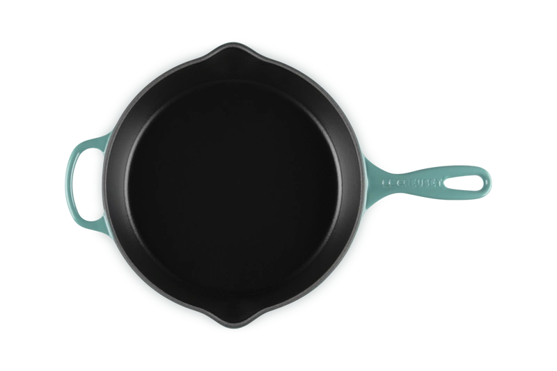 Le Creuset - patelnia żeliwna głęboka o smażenia i serwowania 26 cm bleu riviera
