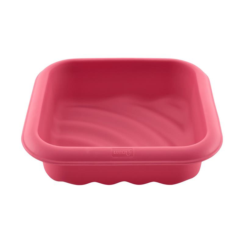 Lurch - forma kwadratowa, silikon, 17 x 17 cm, różowa FlexiForm
