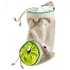 Mastrad - TORBA DO PRZECHOWYWANIA CZOSNKUszara z wykończeniem w kolorze zielonym