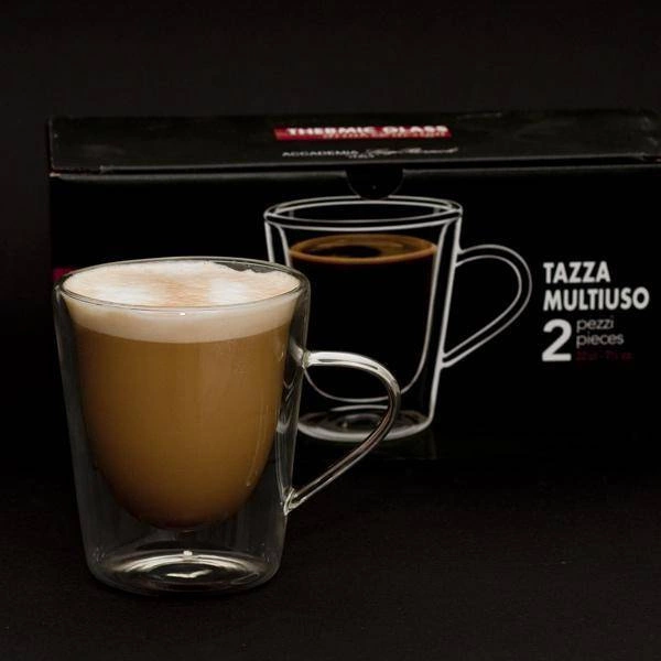 Luigi Bormioli - Szklanki termiczne z uchwytami 2 szt.