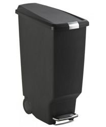 Simple Human - kosz  na śmieci 40 l pedałowy Slim czarny