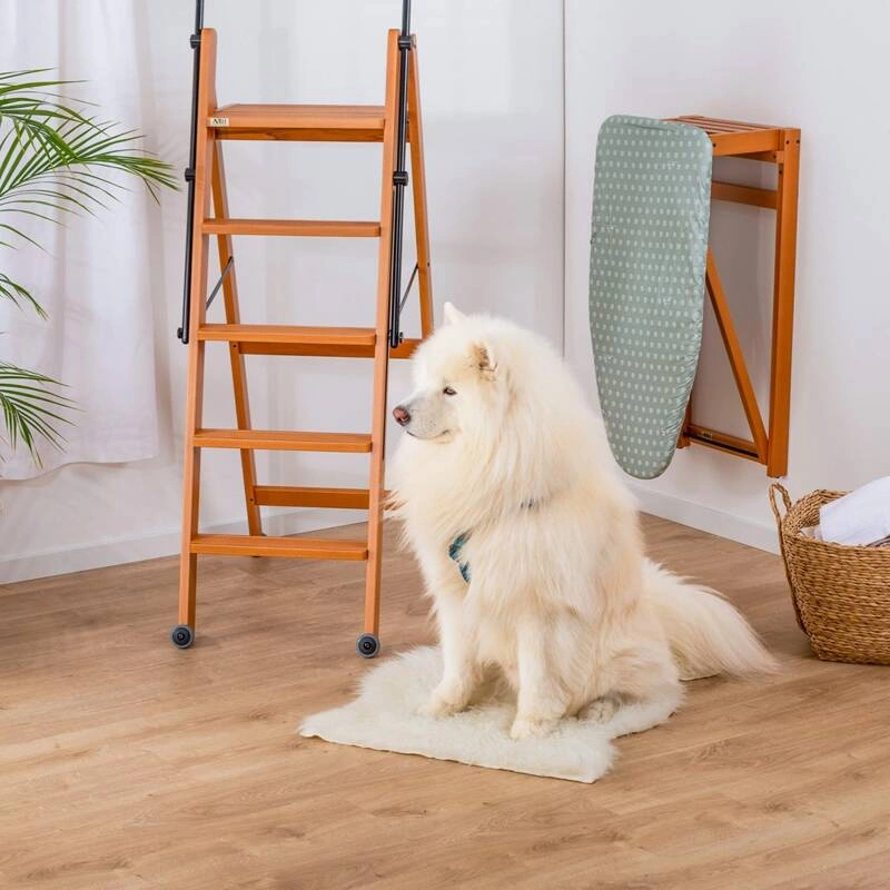 ARREDAMENTI - STIROJOLLY Deska do prasowania do zawieszenia na ścianę - 108 x 40 cm, Brązowy