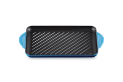 Le Creuset - patelnia żeliwna grillowa z dwoma uchwytami 32 cm Deep Teal