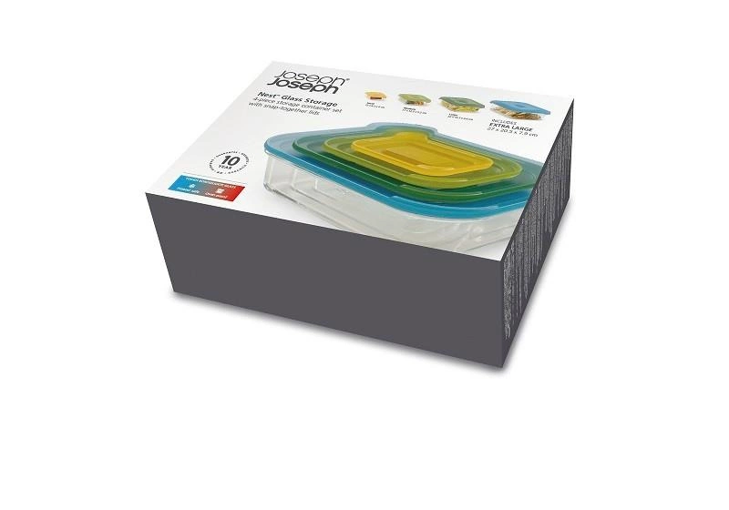 Joseph Joseph- Zest. 4szklanych pojemników Nest Glass Storage