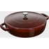 Staub - głęboka patelnia żeliwna Chistera bordowa 24 cm