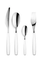 Vialli Design - Komplet sztućców 24 szt. Diva biały