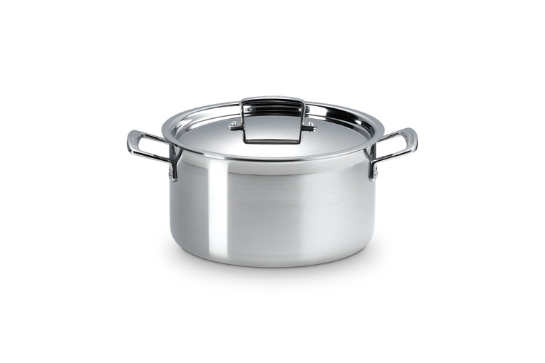 Le Creuset - komplet garnków stalowych z patelnią 3-ply