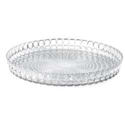 Guzzini - Okrągła taca, średnica 35,6 cm; transparentna TIFFANY