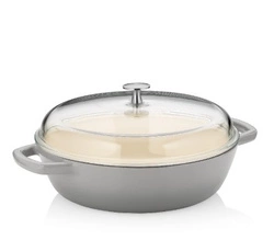 Kela - Naczynie 3,8l z wysoką pokrywką szare Calido