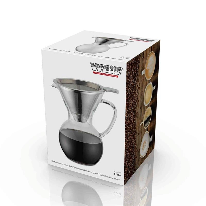 Weis - Zaparzacz do kawy 1 l POUR-OVER z filtrem