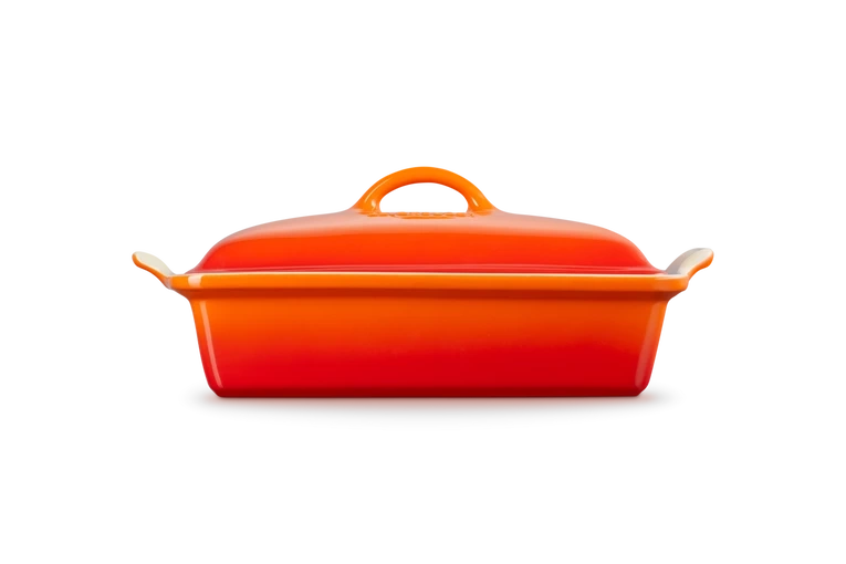 Le Creuset - Prostokątna ceramiczna forma do pieczenia 3,8 l płomienny