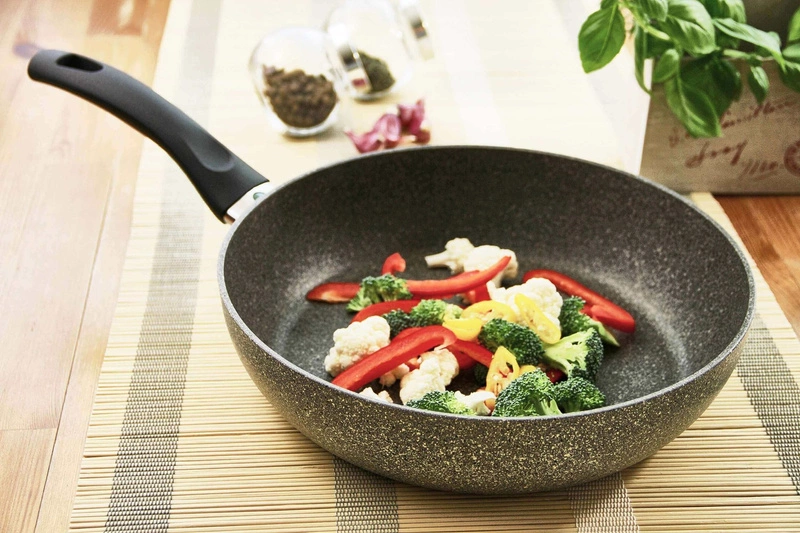 Ballarini - patelnia głęboka granitowa Ferrara indukcja 28 cm