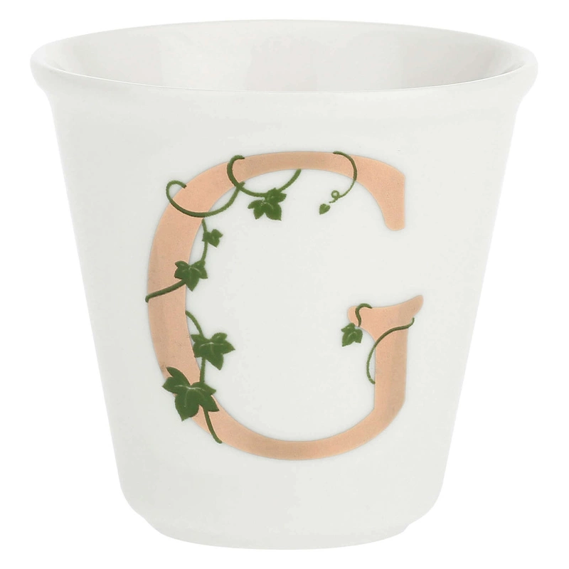 La Porcellana Bianca - filiżanka z łyżeczką 75 ml, Wzór G Unico