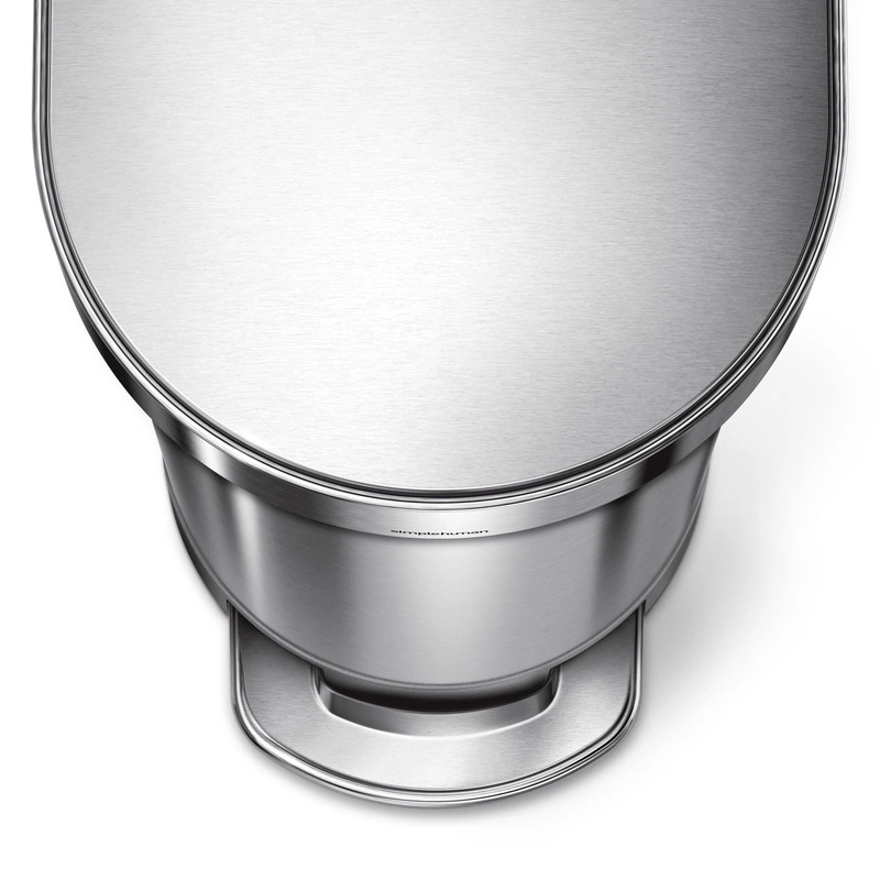simplehuman - Kosz na śmieci 45L pedałowy SLIM - stal FPP