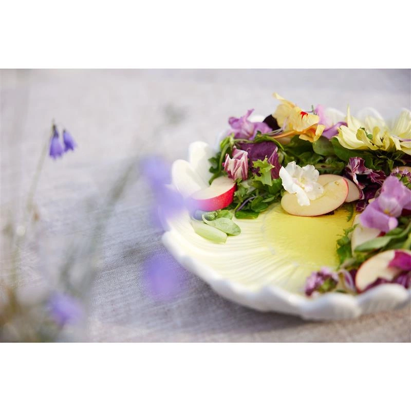 Sagaform - talerz głęboki, dolomit, śred. 27 x 5,5 cm, biały Dagny