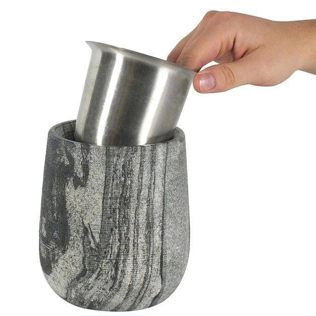 Kela - szczotka do WC w pojemniku, śred. 12x46 cm Cosmos