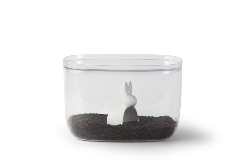 Qualy - Pojemnik do przechowywania Bella Bunny biały 7L