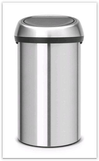 Brabantia - Kosz na śmieci Touchbin 60 l stal matowa