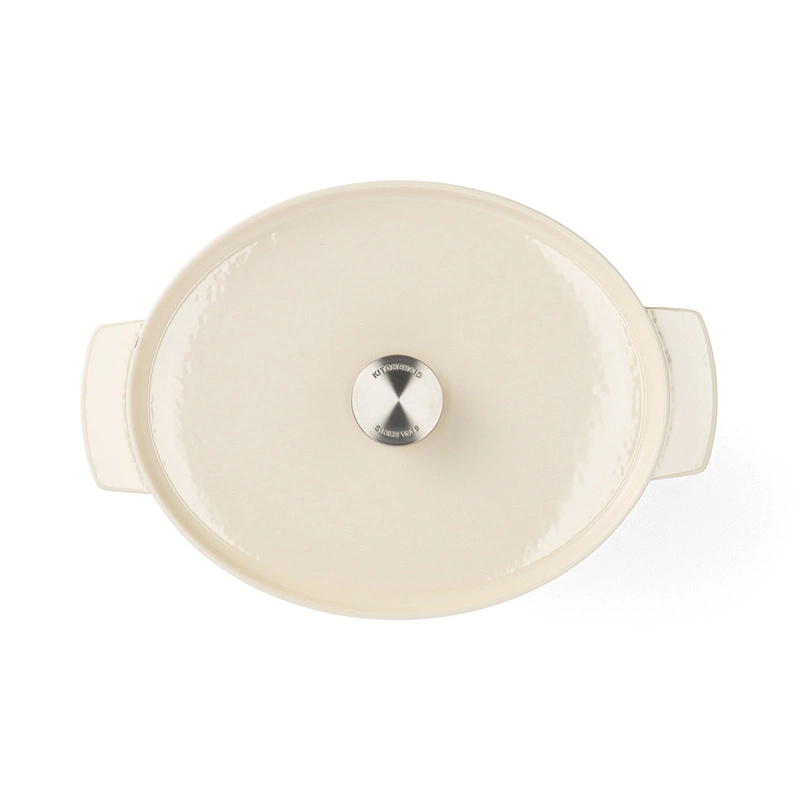 KitchenAid - garnek żeliwny owalny 5,6L Almond Cream