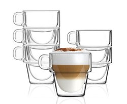 Vialli Design - Komplet 6 szklanek z podwójną ścianką 350ml Senso