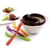 Mastrad - ZESTAW DO CZEKOLADOWEGO FONDUE Z MIKROFALIbiały, brąz, kolorowy