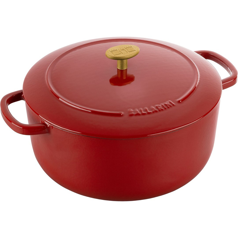 Ballarini - garnek żeliwny okrągły 5.5 ltr, czerwony Bellamonte
