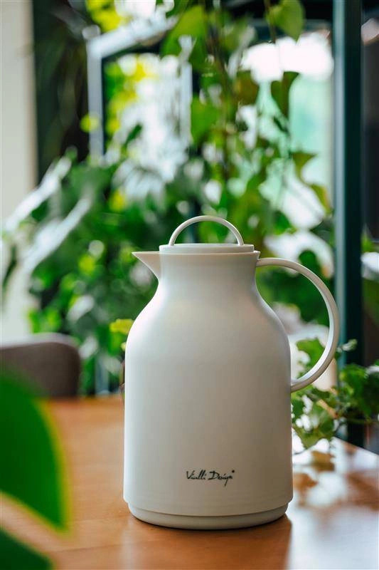 Vialli Design - Termos z wkładem szklanym 1L AMO szary