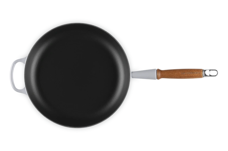 Le Creuset - patelnia żeliwna z drewnianym uchwytem 28 cm chateau