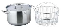 Carl Schmidt - Garnek stalowy z pokrywą 28 cm 10 l + koszyk Pro-X